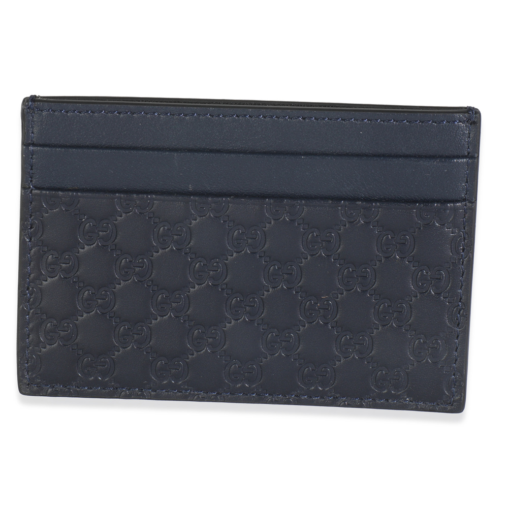 Gucci Navy Microguccissima Card Case - Picture 2 of 6